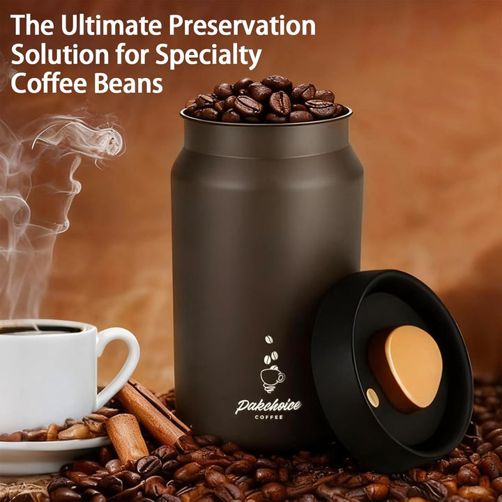 Kaffeebohnen Behälter (1,2L), Kaffeedose Luftdicht, kaffeedose, 316 Edelstahl Material, geeignet Für