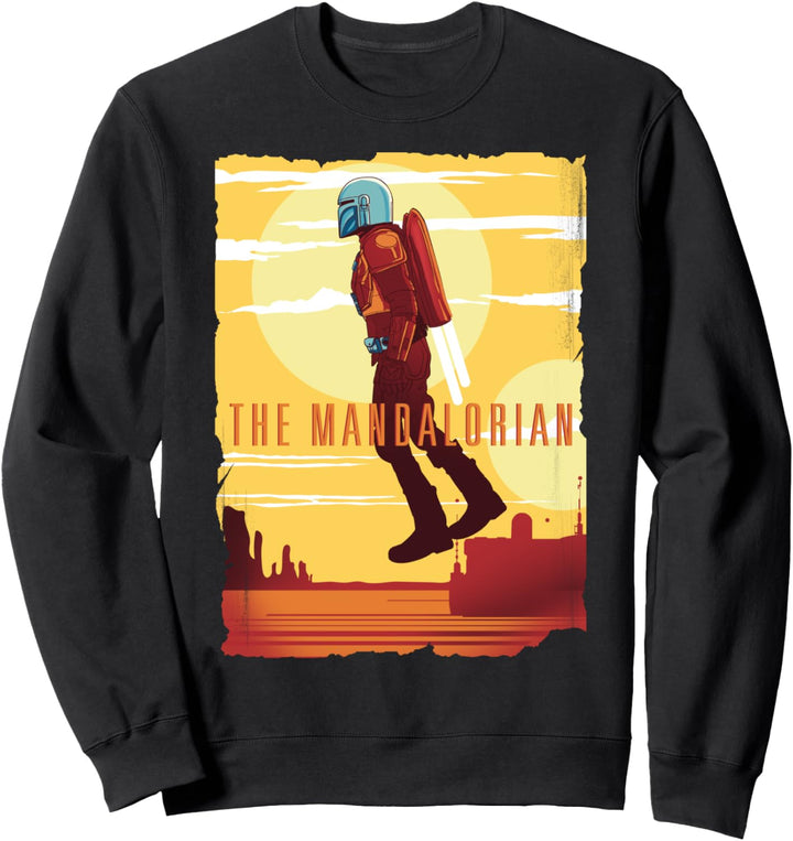 Star Wars Mandalorian Jet Pack Sun Sweatshirt