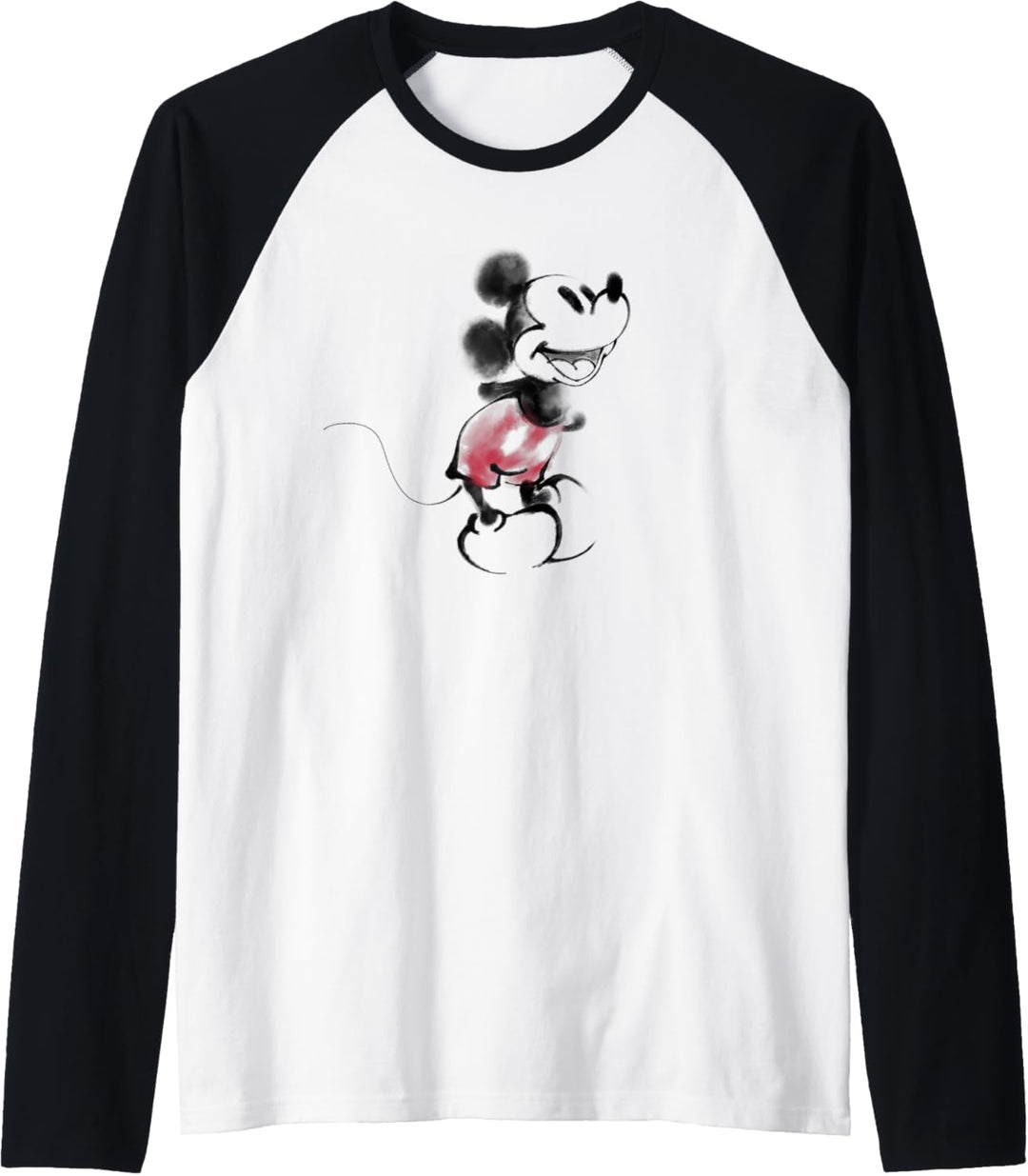Disney Mickey Mouse Watercolor Raglan