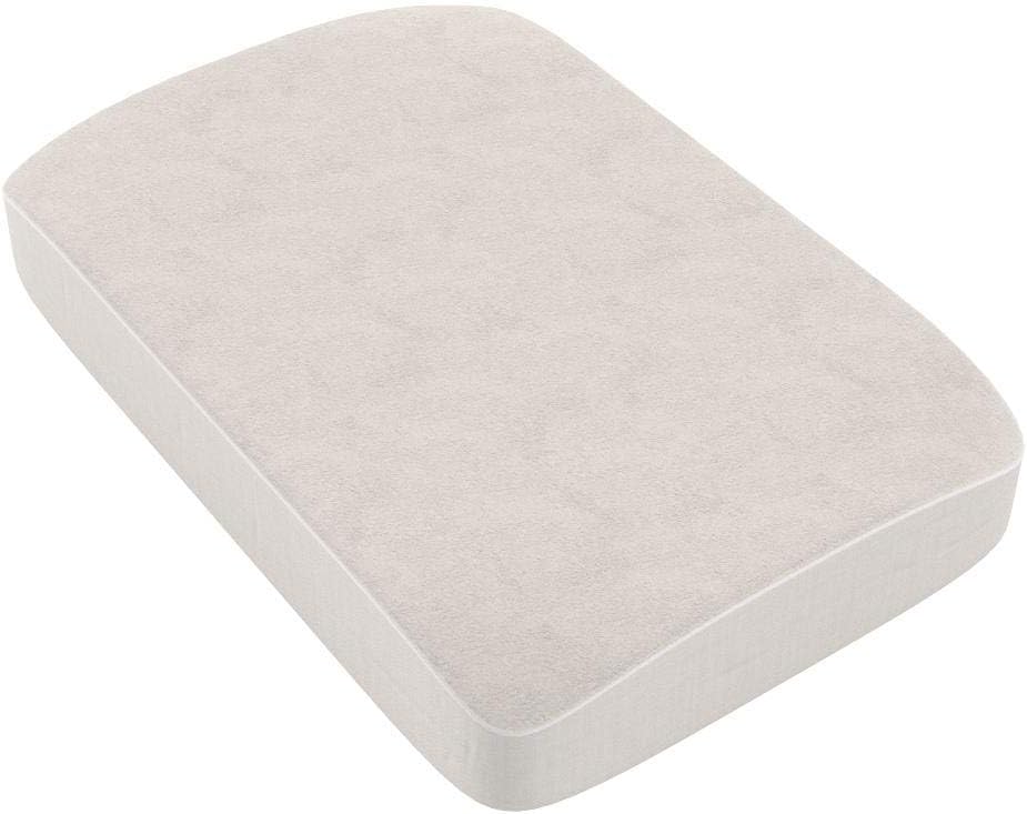 Matratzenschoner aus Baumwolle für Babykrippe | 50 x 80 cm | Wasserdicht | Atmungsaktiv | mit Gummi