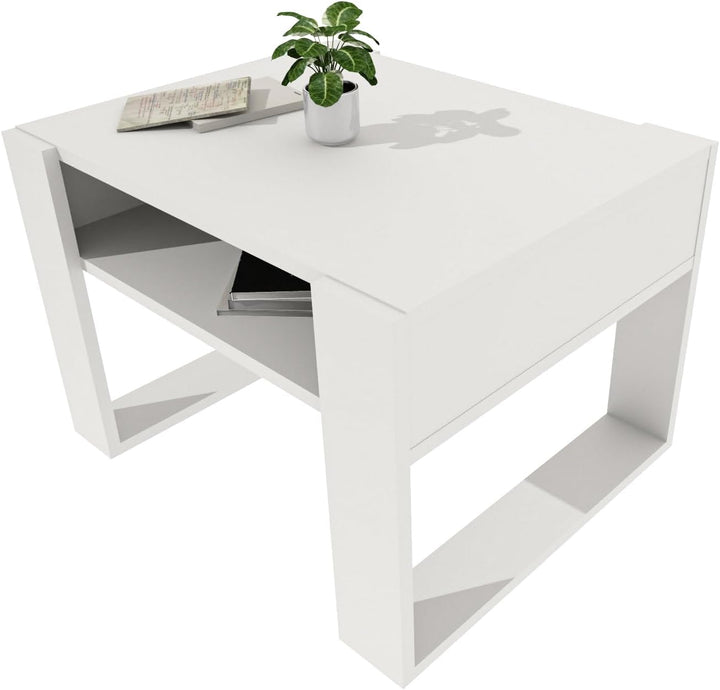 möbelkap Couchtisch 65×53.6 cm – Wohnzimmertisch aus Holzwerkstoff, Stabiler & moderner Kaffeetisch