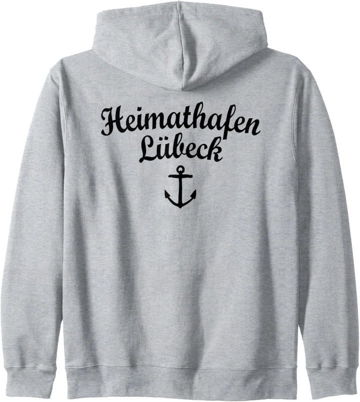 Heimathafen Lübeck (Schwarz) Lübeck Kapuzenjacke