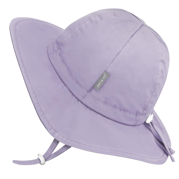Jan & Jul Grow-with-Me Baumwoll-Flapper Sonnenhut für Babys und Kinder 0-6 Monate Gedämpftes Lila, 0