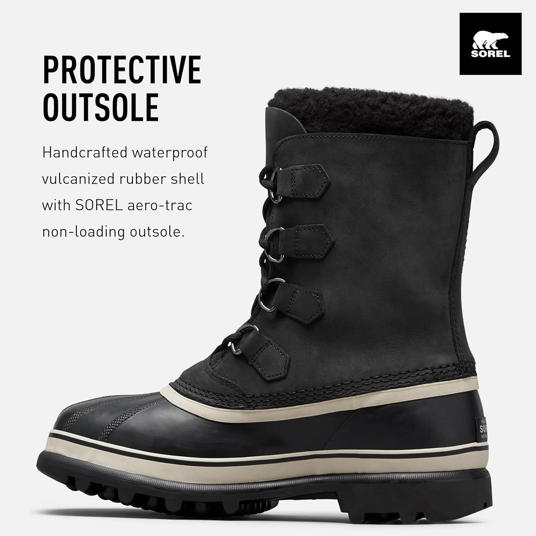 Sorel Herren-Winterstiefel, 1964 PAC NYLON WP 41 EU Schwarz Dunkler Stein, 41 EU Schwarz Dunkler Ste