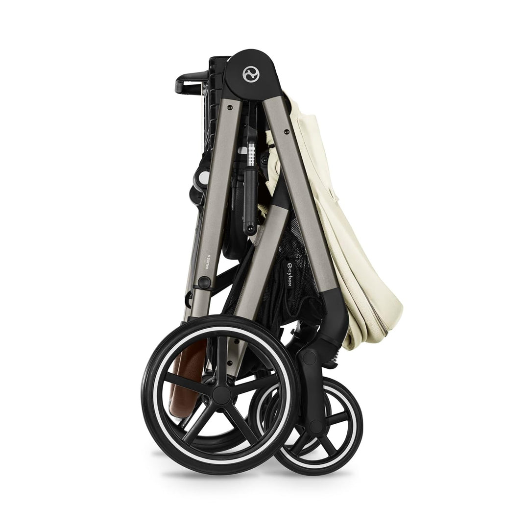 CYBEX Gold Kinderwagen Balios S Lux, Ergonomische Liegeposition, Einhand-Gurtsystem, Ab Geburt bis 2
