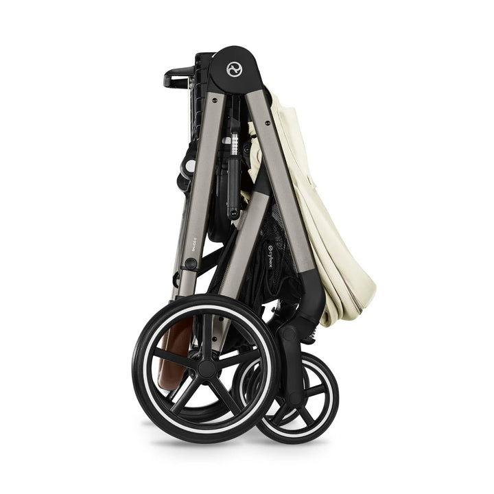 CYBEX Gold Kinderwagen Balios S Lux, Ergonomische Liegeposition, Einhand-Gurtsystem, Ab Geburt bis 2
