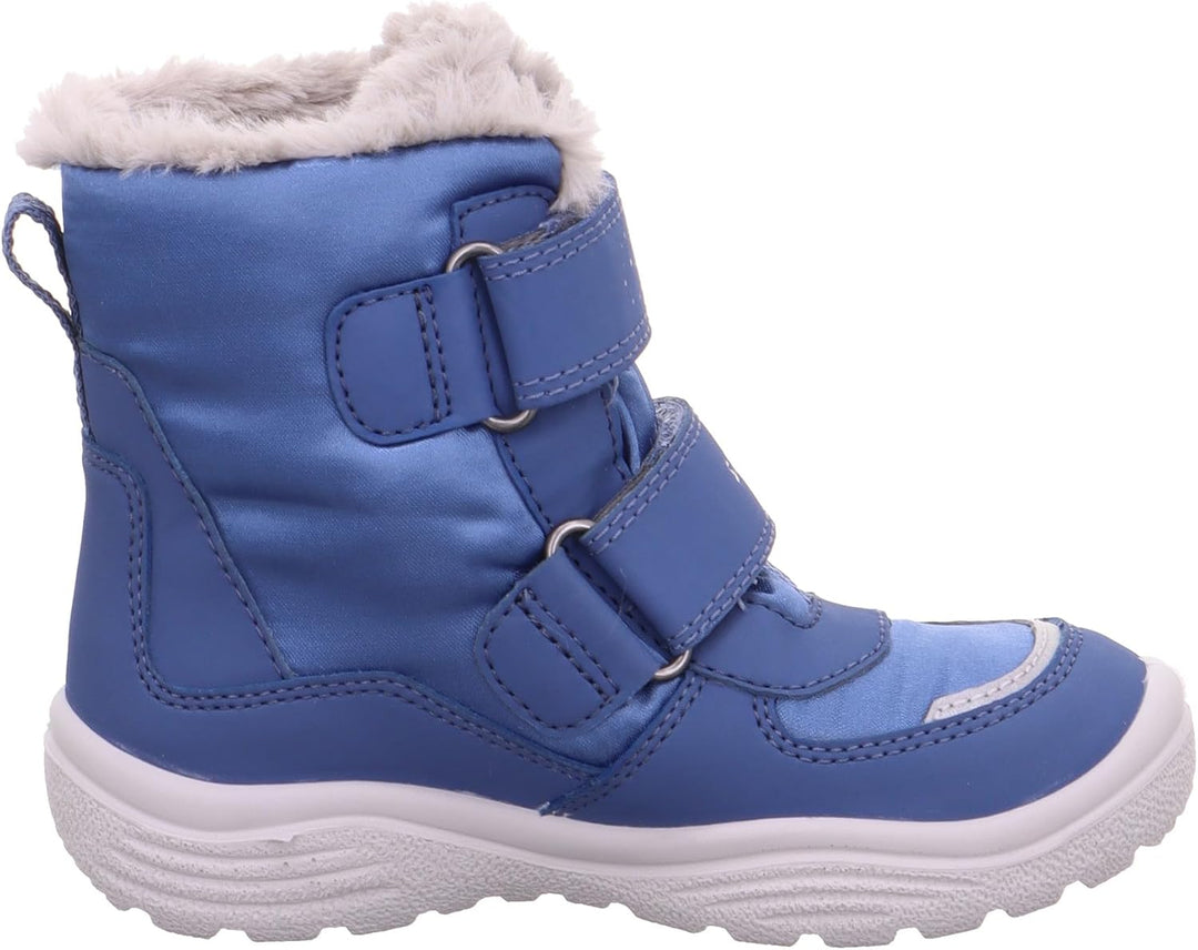 Superfit Mädchen Crystal Warm Gefütterte Gore-tex Schneestiefel 25 EU Blau Hellgrau 8010, 25 EU Blau