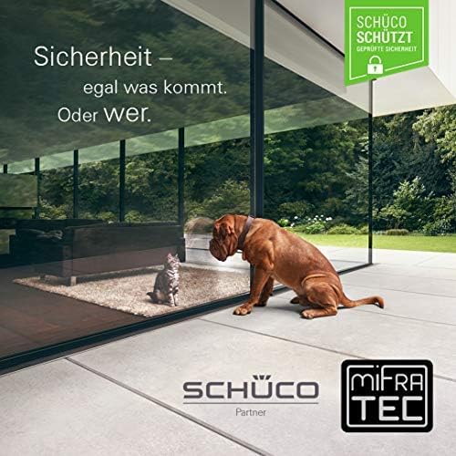 SCHÜCO VarioTec Fenstergriff abschliessbar in Alu/ silber, Edelstahl- Look, Griff für Schüco Kunstst