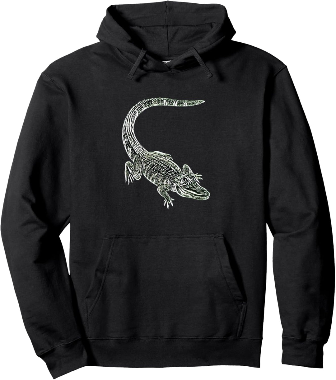 Krokodil Alligator Reptilien Pullover Hoodie