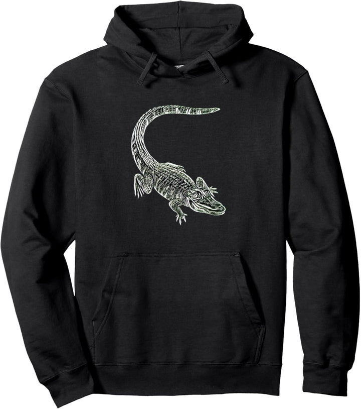 Krokodil Alligator Reptilien Pullover Hoodie