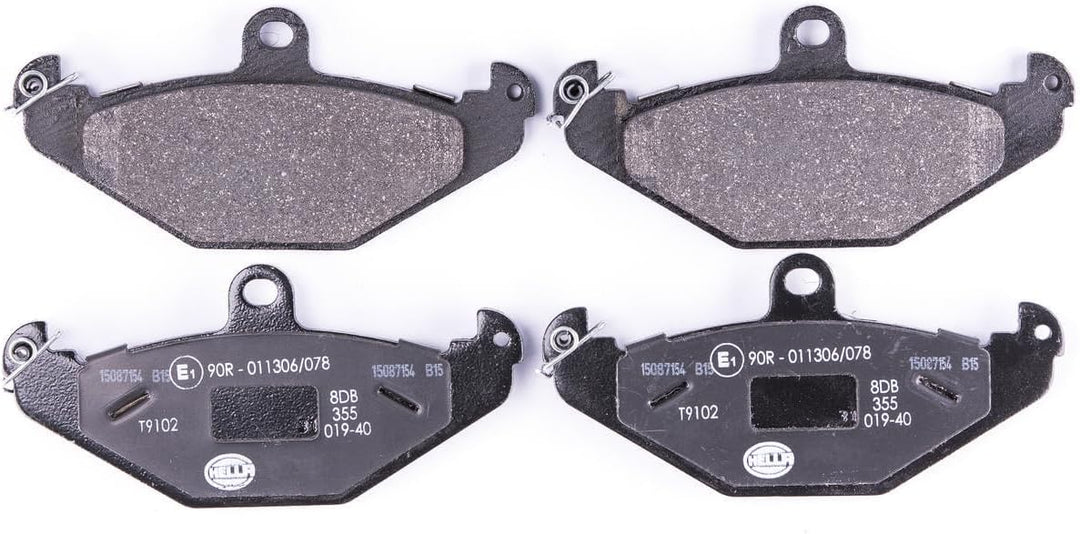HELLA PAGID 8DB 355 019-401 Bremsbelagsatz - T9102 - Dicke/Stärke: 12.9mm - Bremssystem: Brembo - ni