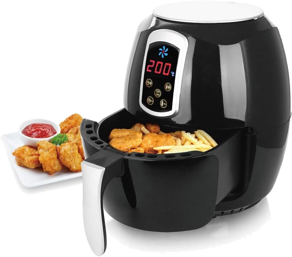 Epiq Heissluftfritteuse, Airfryer, Smart Fryer, Frittieren ohne Öl, 3,6 Liter Volumen, 1400 Watt, sc