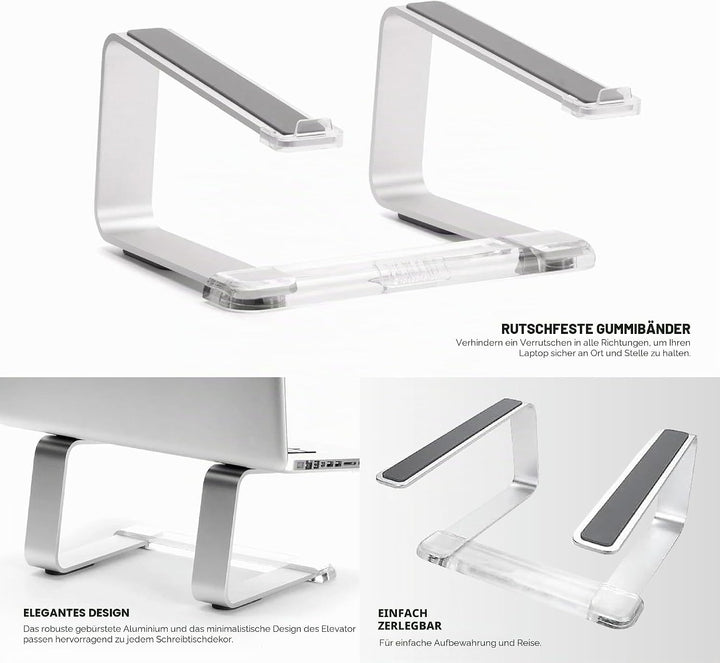Griffin Elevator Aluminium-Ständer für Apple Macbooks & Notebooks & Laptops [Laptop Ständer aus gebü