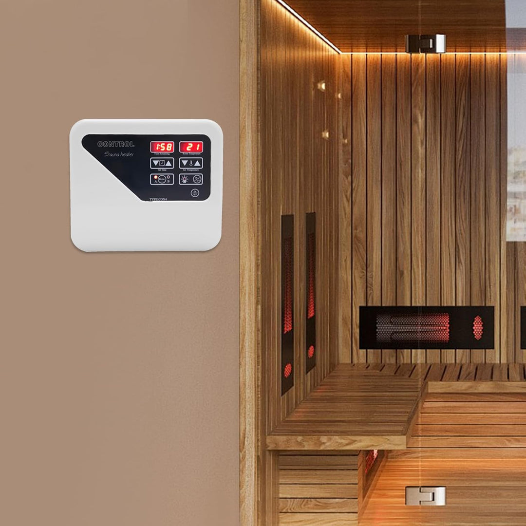 Saunasteuerung, Saunaexterner Regler, Saunaofen, Externer Digitalregler mit Display, 2 Betriebsarten