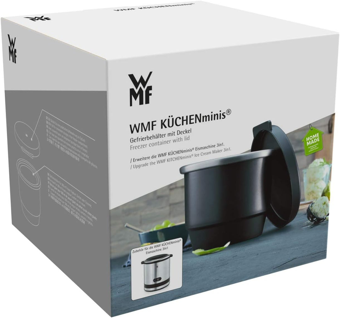 WMF Küchenminis Gefrierbehälter mit Deckel für Eismaschine 3-in-1 für Frozen Yoghurt, Sorbet und Eis