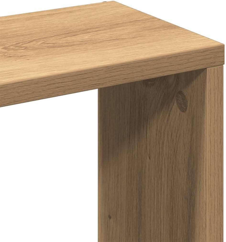 vidaXL Wandregal Artisan-Eiche 36 x 16 x 90 cm Holzwerkstoff Eiche Handwerklich, Eiche Handwerklich