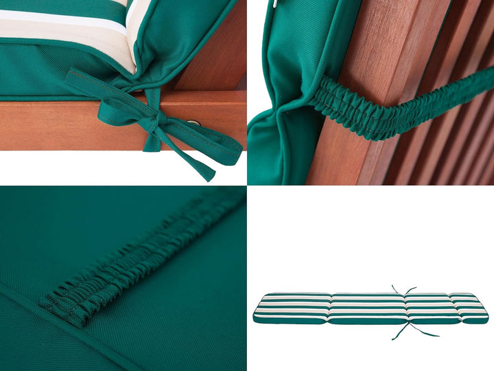 HOBBYGARDEN Auflagen für Strandkörbe, Polsterauflage für Sonnenliege, Kissen für Liegestuhl, Gartenl