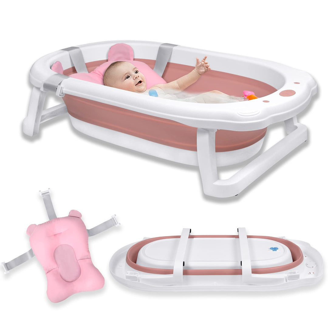 Froadp 82x50x20cm Faltbare Badewannen für Babys, Klappbare Babybadewanne, Rutschfest Kinderbadewanne