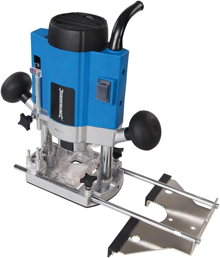 Silverline 329863 Oberfräse, 1/4 Zoll, 1020 W 1 Blau, 1 Blau