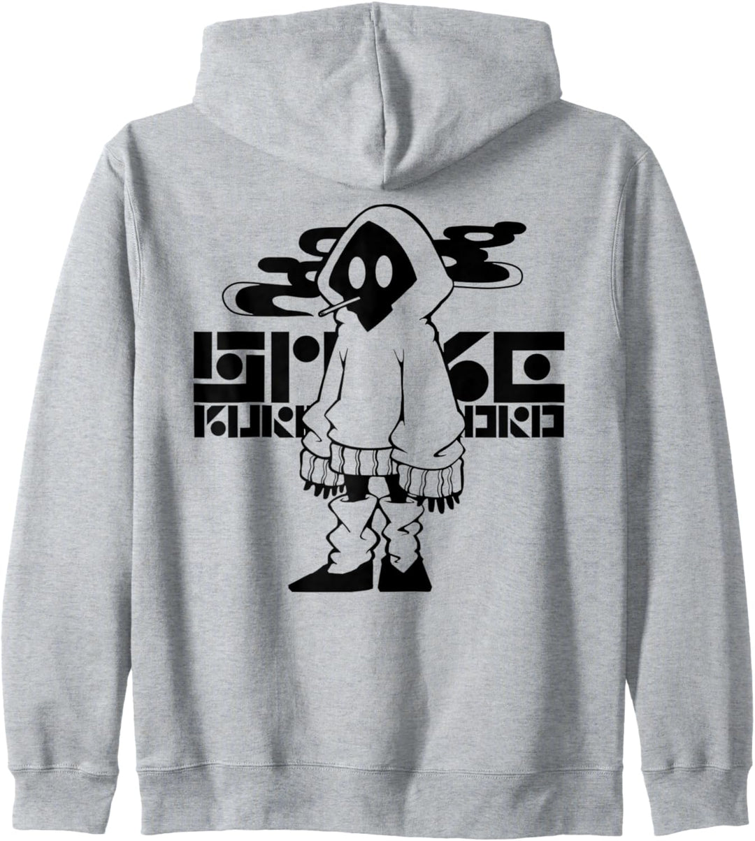 nog-T-0005-Zigarettenweiss Kapuzenjacke
