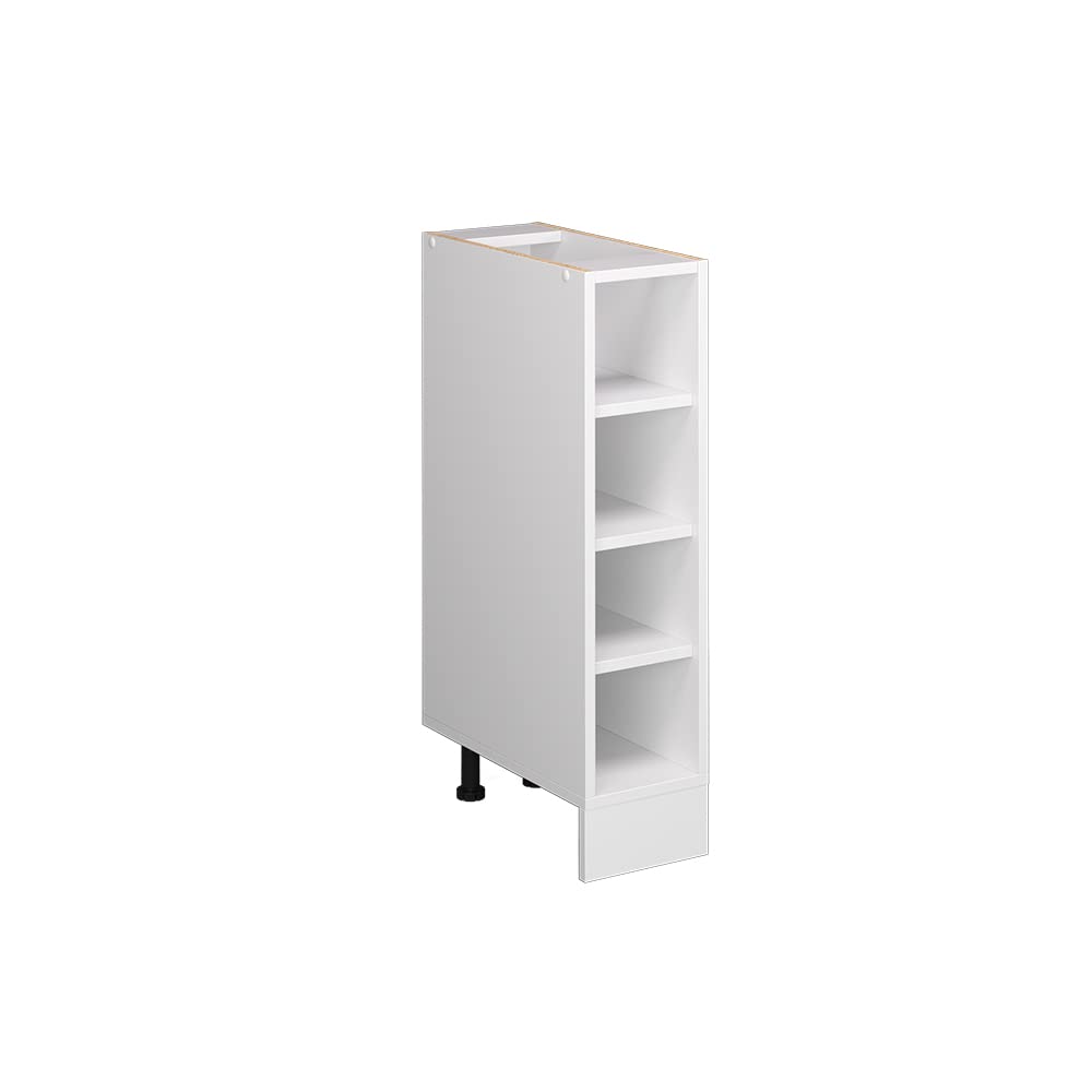 Vicco Küchenregal R-Line, Weiss/Weiss, 20 cm ohne Arbeitsplatte Weiss Regalunterschrank 20cm ohne Ar