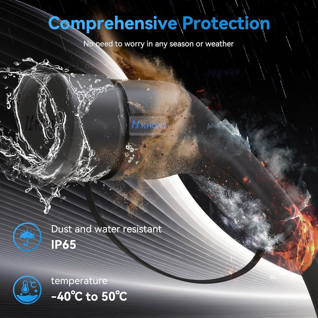 Typ 2 Ladekabel 32A/7.4 kW/1-Phasig/5 Meter Elektroauto Ladekabel Typ 2 auf Typ 2 EV Ladekabel für E