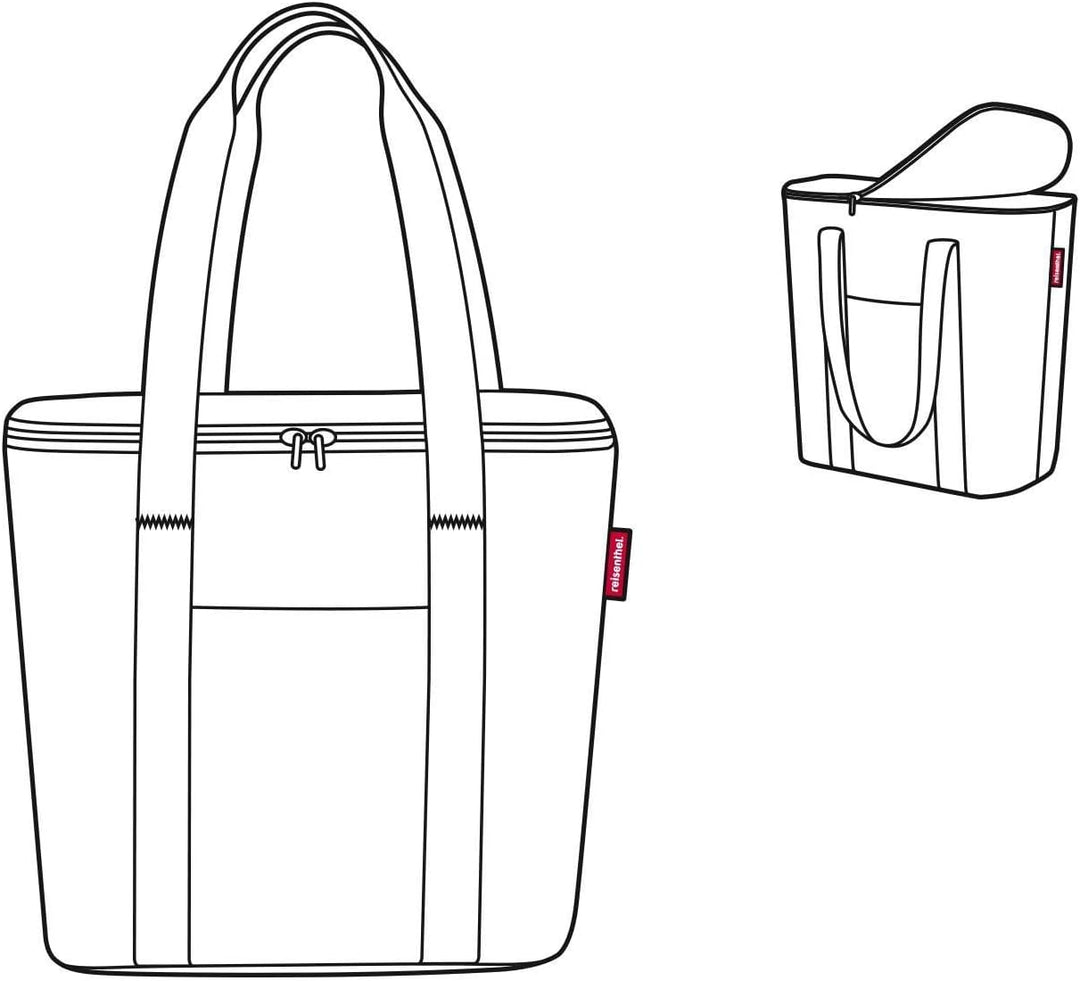 reisenthel Set thermoshopper + Kühlakku – Kühltasche für den Einkauf oder das Picknick mit 2 Trageri
