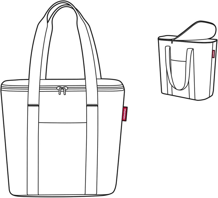 reisenthel Set thermoshopper + Kühlakku – Kühltasche für den Einkauf oder das Picknick mit 2 Trageri
