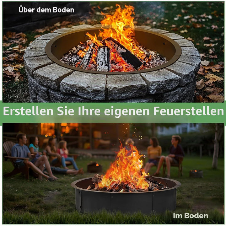 Feuerschalenring für den Aussenbereich, 91 cm Aussendurchmesser