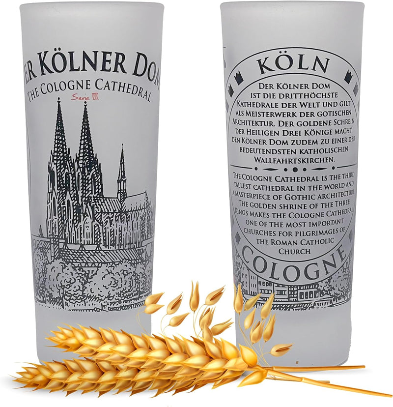 3forCologne Schnapsgläser 6,5cl | 6er Set | Kölner Dom| Pinnchen, Shotgläser, Tequila, Vodka, Obstle
