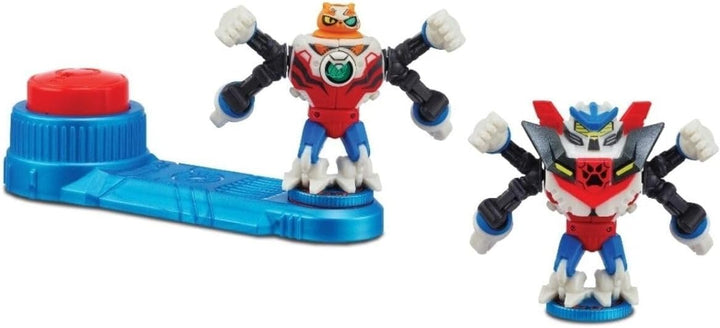 Akedo 14288 Ultimate Arcade Warriors Giants Mini Battling Action Figures Ready, Fight, Split Strike-