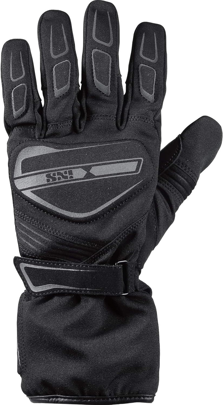 IXS Mimba-ST Tour LT Handschuh - Schutz & Komfort - Leder/Textil - EN13594 Schwarz M, Schwarz M