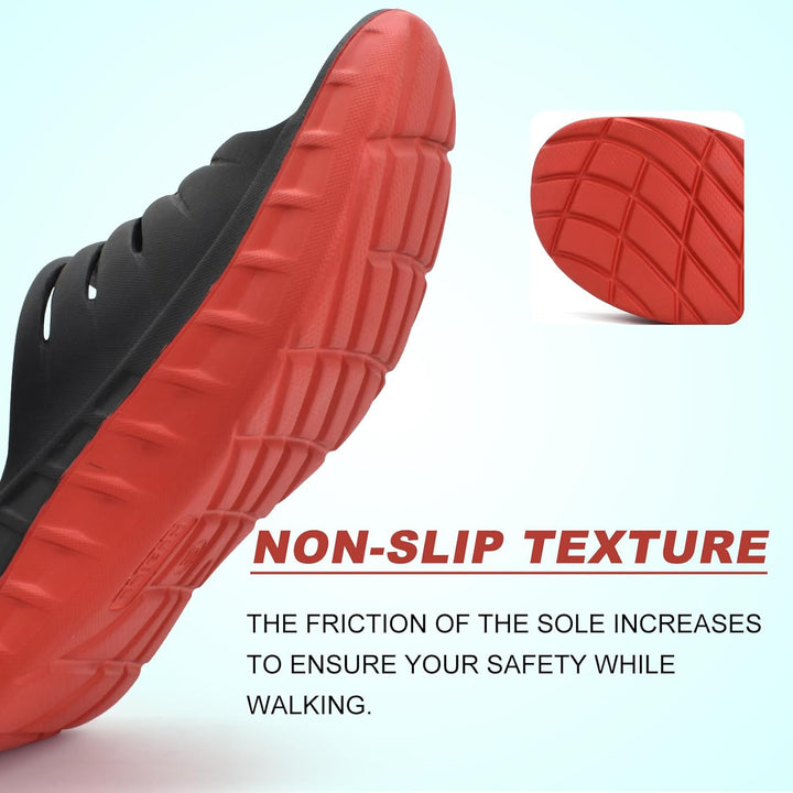 KuaiLu Recovery Sandalen Herren Bequeme Plantarfasziitis Schlappen Orthopädische Offene Zehen Männer