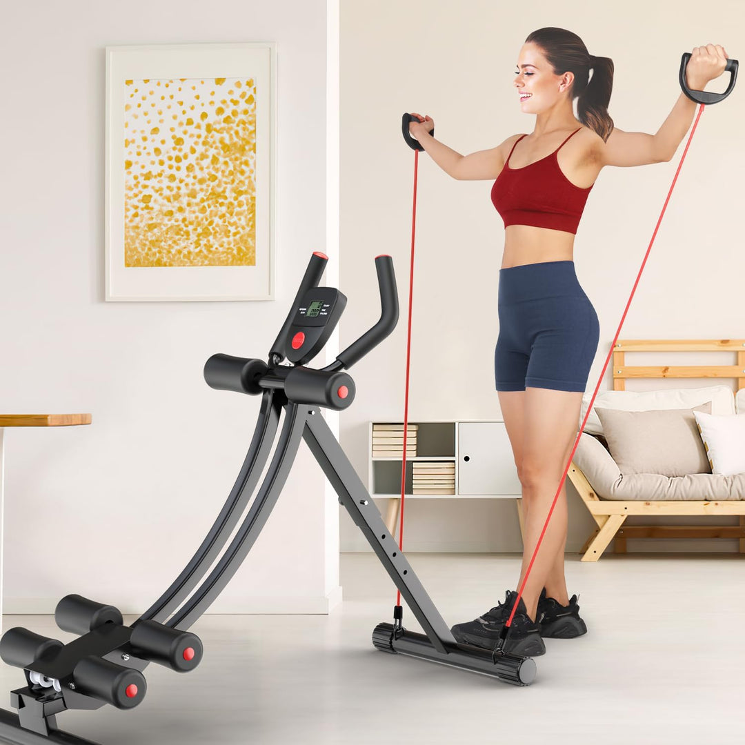 Bauchtrainer für zuhause, Verstellbarer Bauchmuskeltrainer Sportgeräte zuhause, Bauch Trainingsgerät