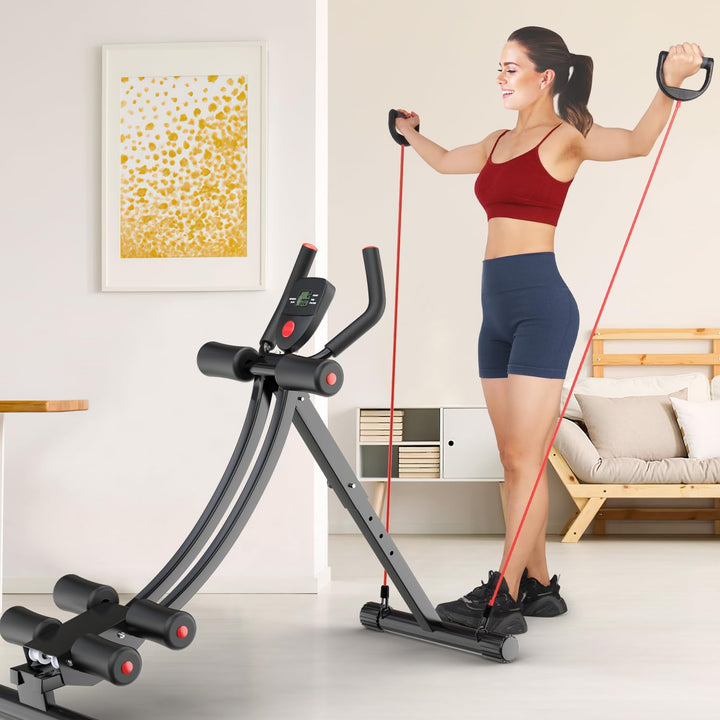Bauchtrainer für zuhause, Verstellbarer Bauchmuskeltrainer Sportgeräte zuhause, Bauch Trainingsgerät