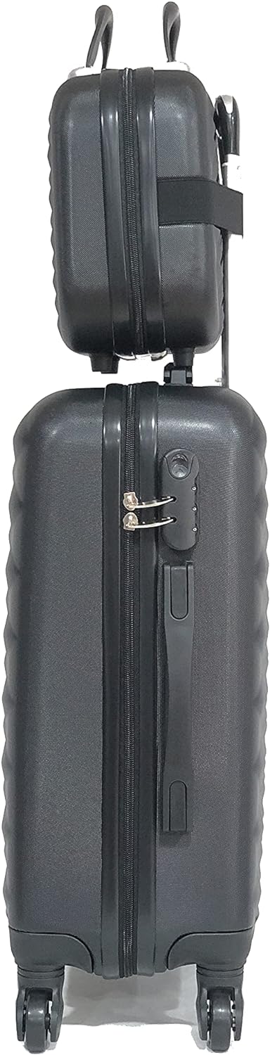 Koffer Kabinen/mittel/gross, mit oder ohne Vanity, französische Marke (Schwarz (5802), Kabine & Vani