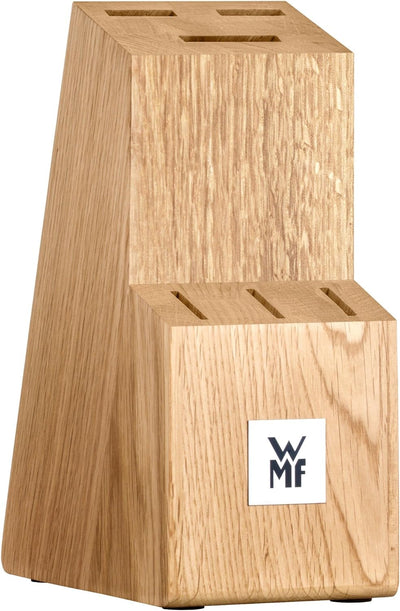 WMF Messerblock mit Messerset, 7-teilig, 6 Messer geschmiedet, 1 Block aus Buchenholz, Spezialklinge