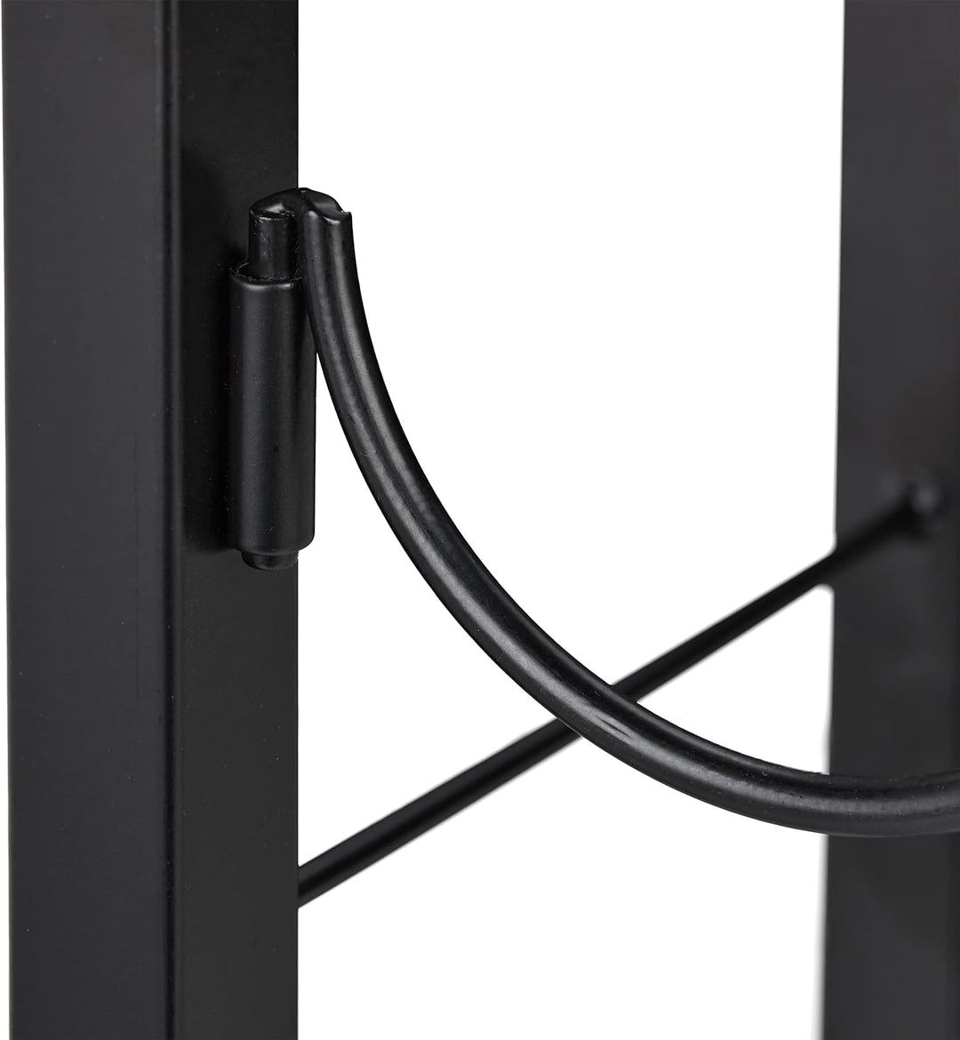 Relaxdays Weinregal, 9 Flaschen, Metall, HxBxT: 37 x 35 x 17 cm, Weinhalter stehend, Küche & Bar, We