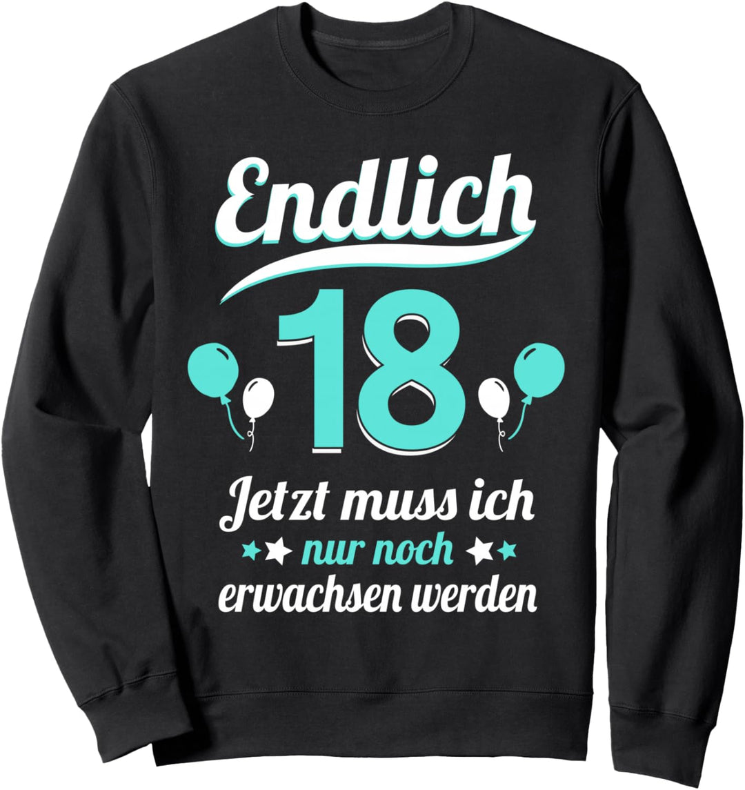 18. Geburtstag Junge Mädchen 18 Jahre 2006 Lustig Geschenk Sweatshirt