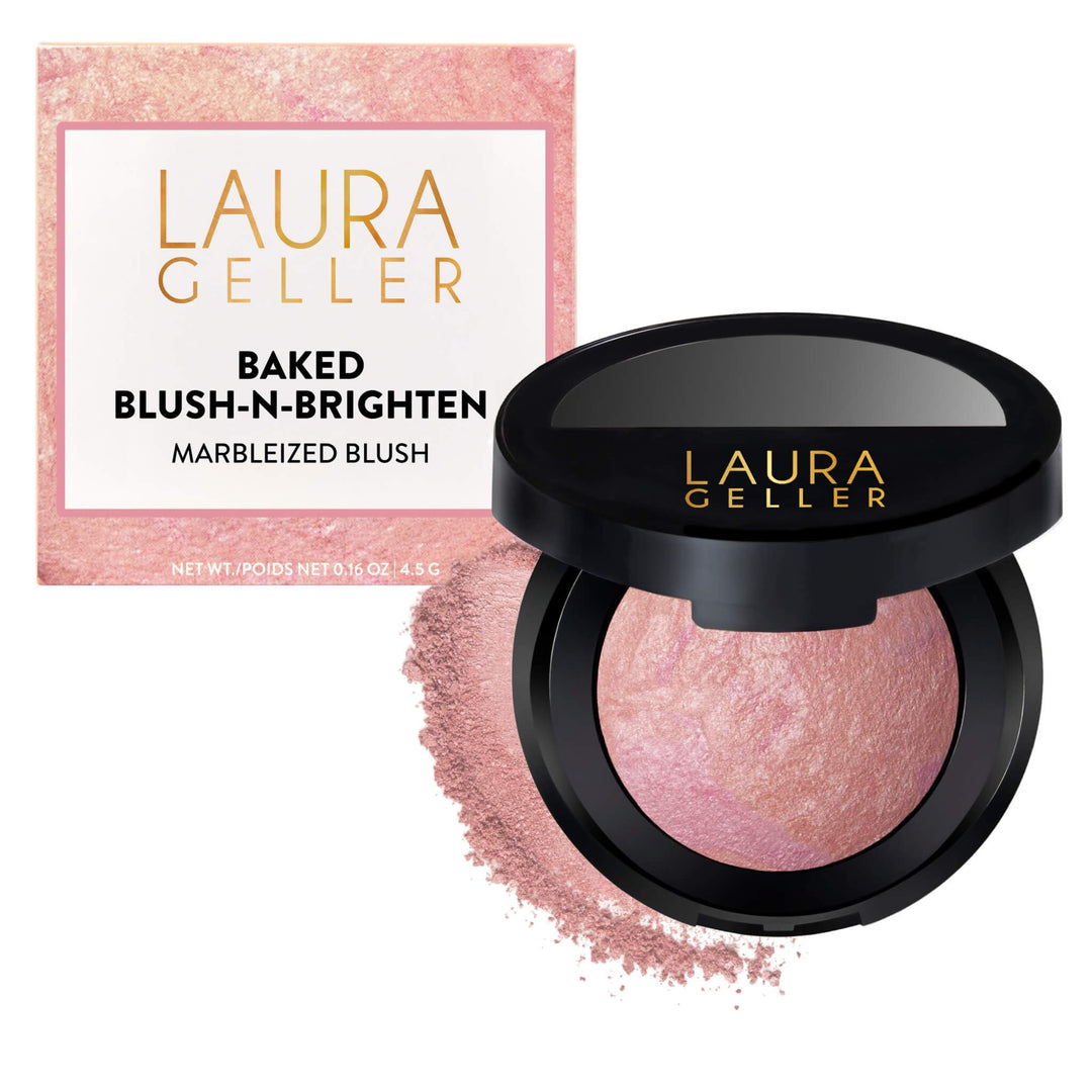 LAURA GELLER New York Baked Blush-n-Brighten Marbled Blush Powder, leichtes Creme-Rouge-Puder mit Sa