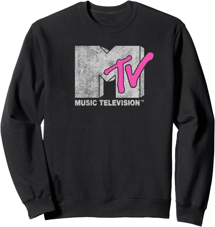 MTV Faded Pink MTV Logo Sweatshirt