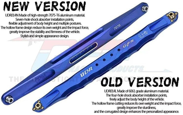 Aluminium 7075-T6 Rear Trailing Arm Lower Links for Traxxas 1:7 Unlimited Desert Racer UDR Pro-Scale