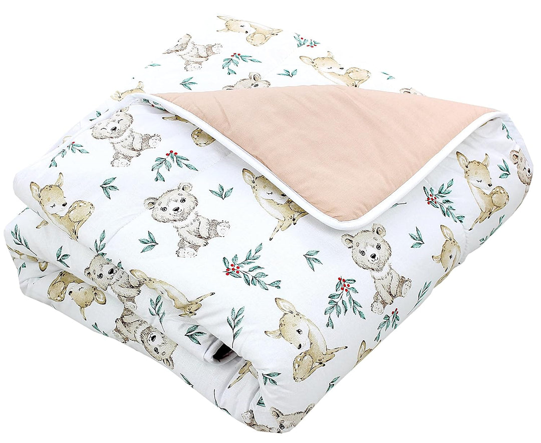 TupTam Baby Spielmatte Kinder Grosse Spieldecke Gepolstert XXL Krabbeldecke 120 x 120 cm Babyzimmer
