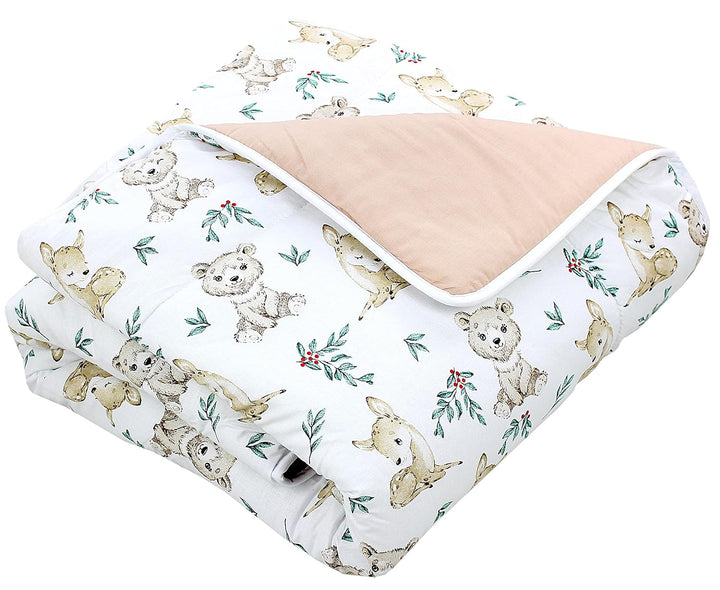 TupTam Baby Spielmatte Kinder Grosse Spieldecke Gepolstert XXL Krabbeldecke 120 x 120 cm Babyzimmer