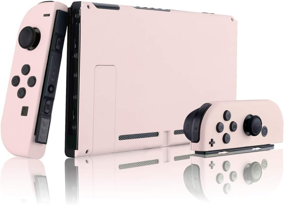 eXtremeRate Hülle Case für Nintendo Switch Joycon/Konsole, Rückgehäuse&Kickstand für Switch Console,
