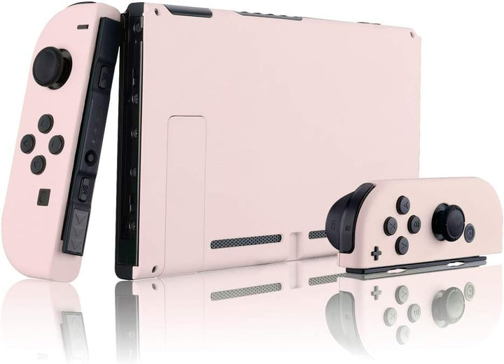 eXtremeRate Hülle Case für Nintendo Switch Joycon/Konsole, Rückgehäuse&Kickstand für Switch Console,