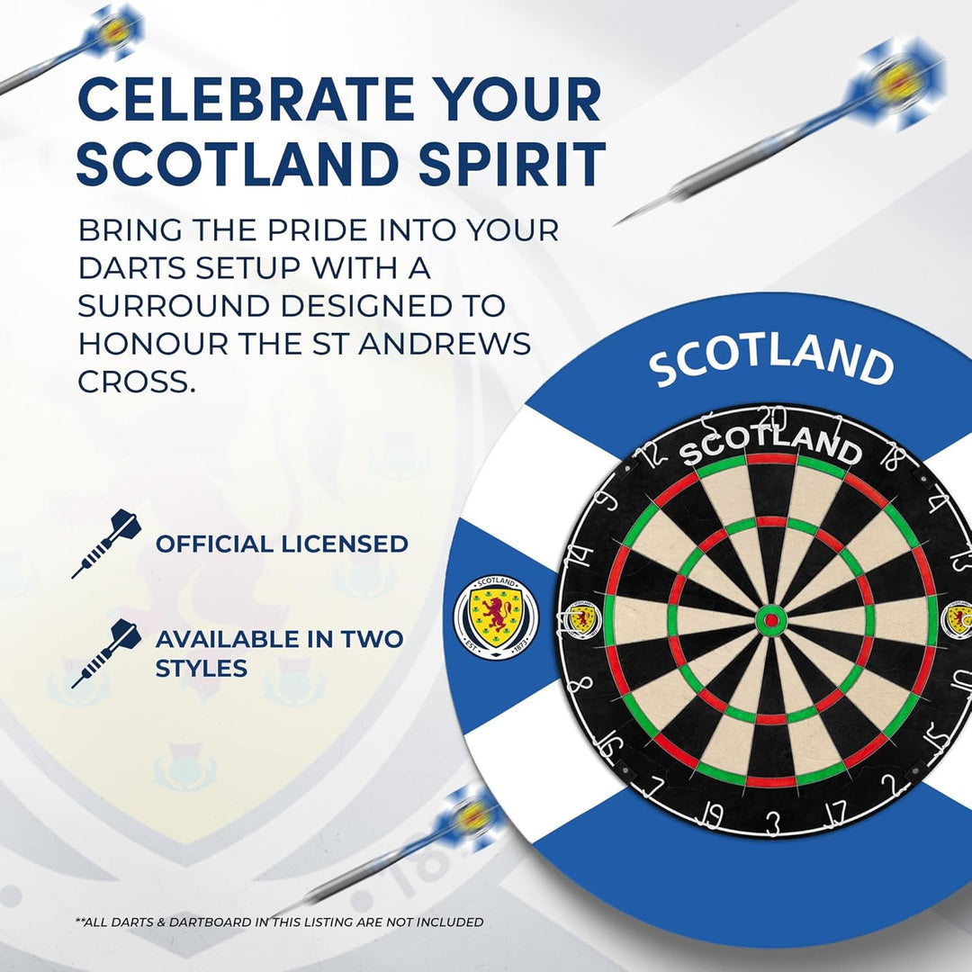 Darts Corner Schottland Dartscheibe Surround | Offiziell lizenziertes Schottland St Andrews Cross (S