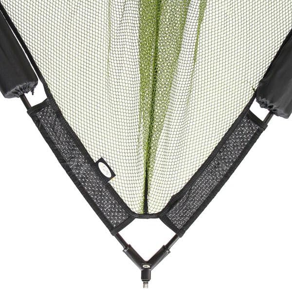 Grossfischkescher Karpfenkescher Kescherkopf 128x128cm mit Auftriebshilfe grün