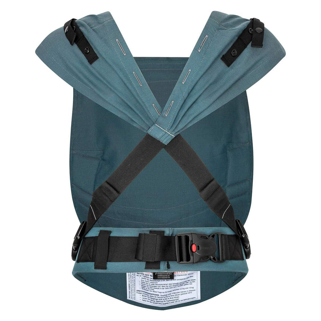 Hoppediz Babytrage Primeo, für Neugeborene ab Geburt, Bauchtrage, Rückentrage, 100% Bio-Baumwolle, I