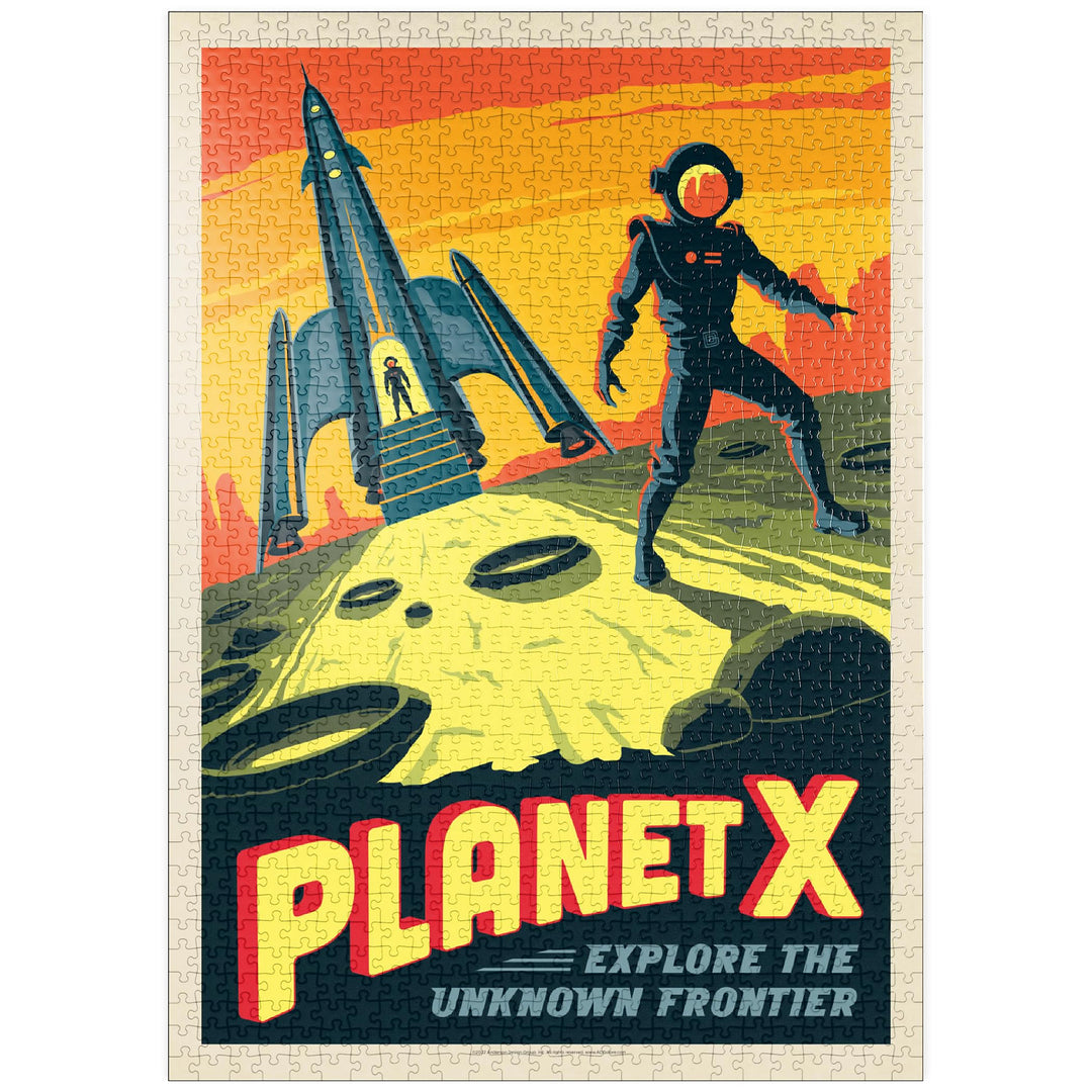 Planet X, Vintage Poster - Premium 1000 Teile Puzzle - MyPuzzle Sonderkollektion von Anderson Design